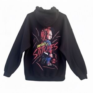 Universal Studios Chuckie- Child’s Play 2 Movie Promo Graphic Hoodie Size XL EUC